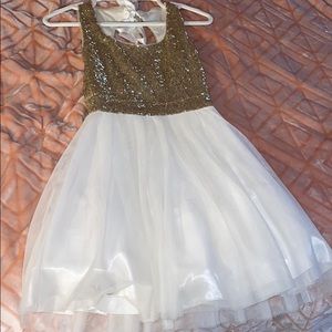 Sequin Pleated A-Line Dress
